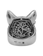 Кольцо из белого золота c эмалью