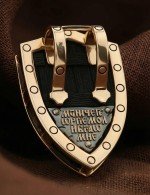 Образок из золота c эбеновым деревом