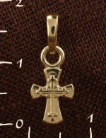 Крест из лимонного золота