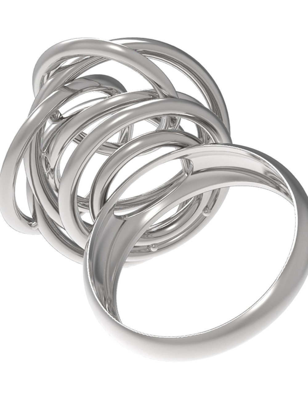 Кольцо из белого золота c бриллиантами