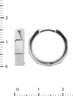 Серьги из белого золота