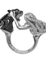 Кольцо из белого золота c фианитом