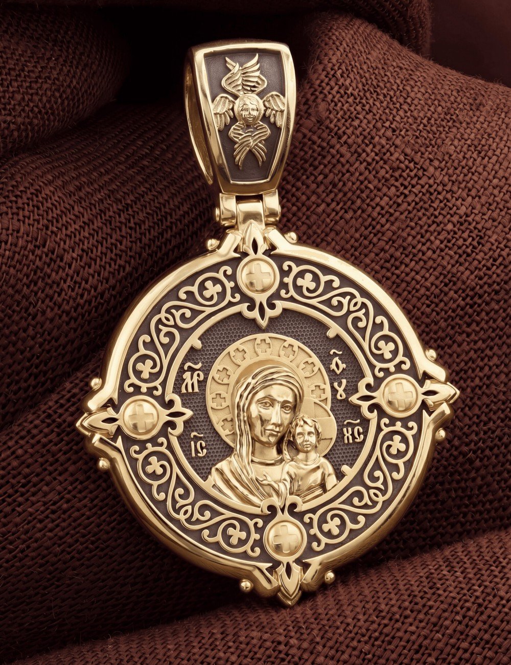 Образок из лимонного золота