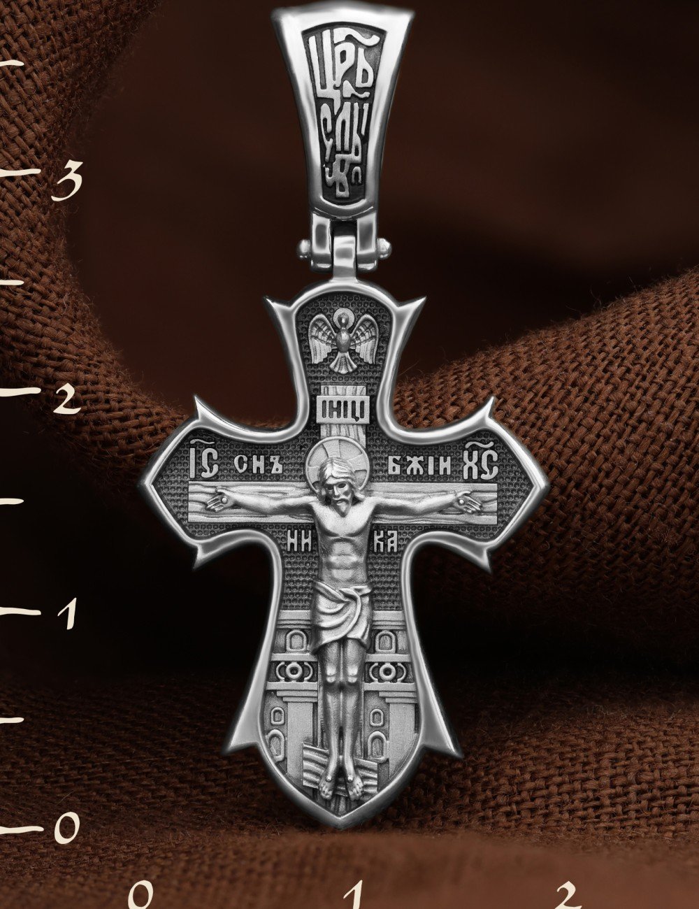 Крест из белого золота