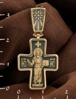 Крест из лимонного золота