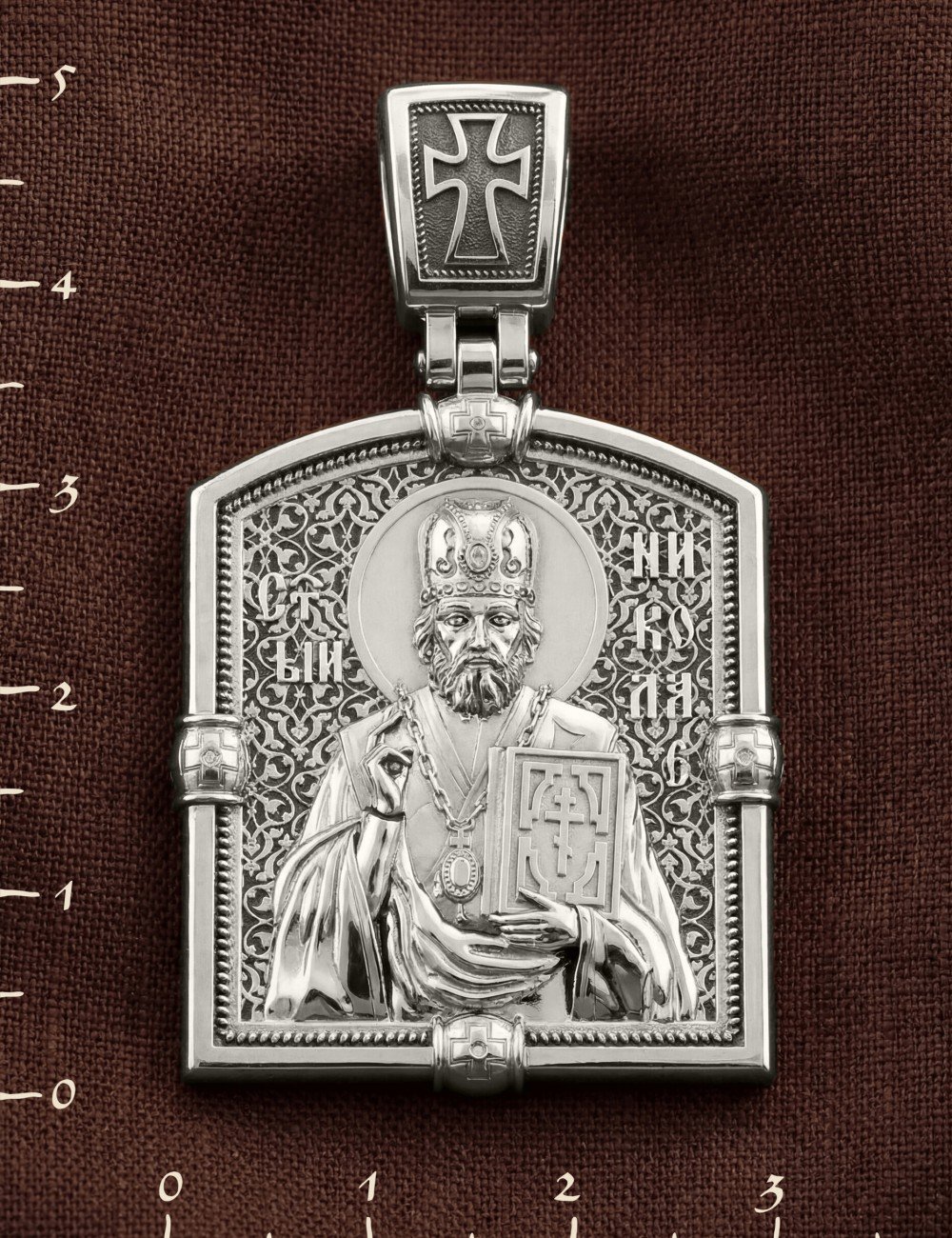 Образок из белого золота