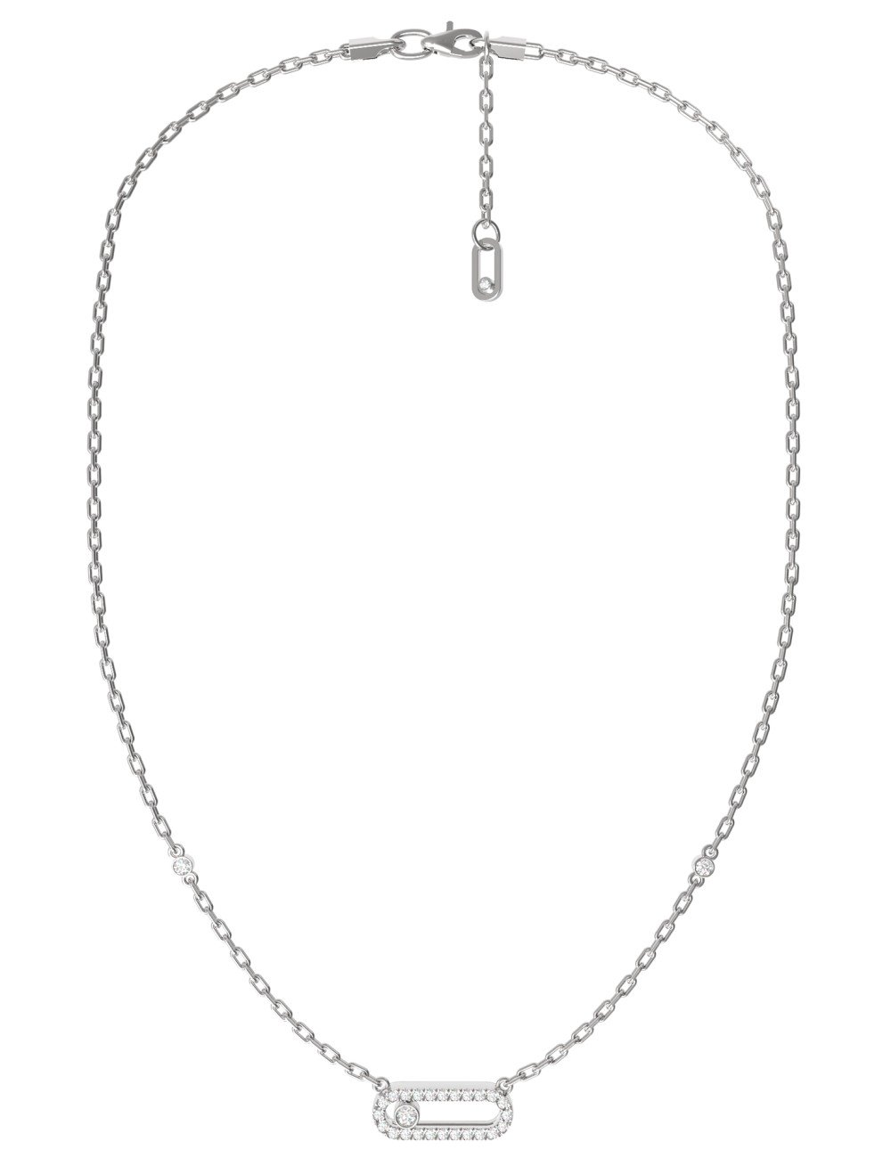 Колье из белого золота c бриллиантами