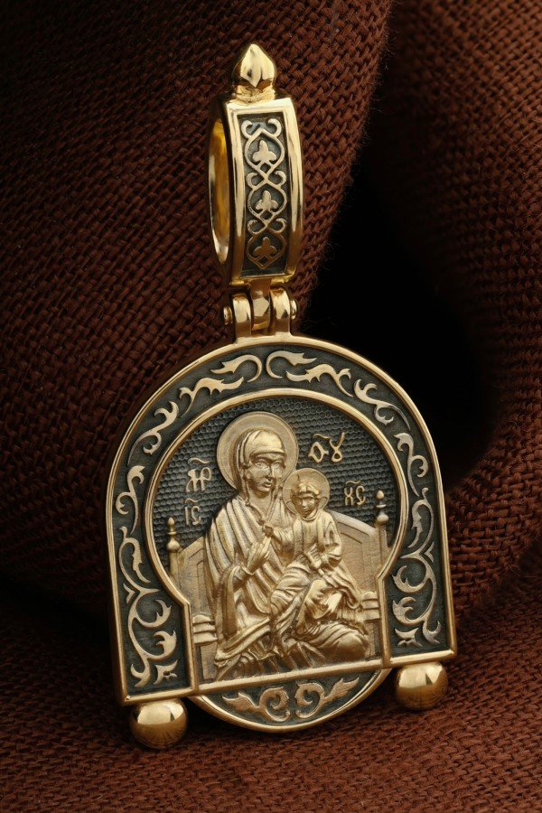 Образок из лимонного золота