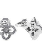 Серьги из белого золота c бриллиантами