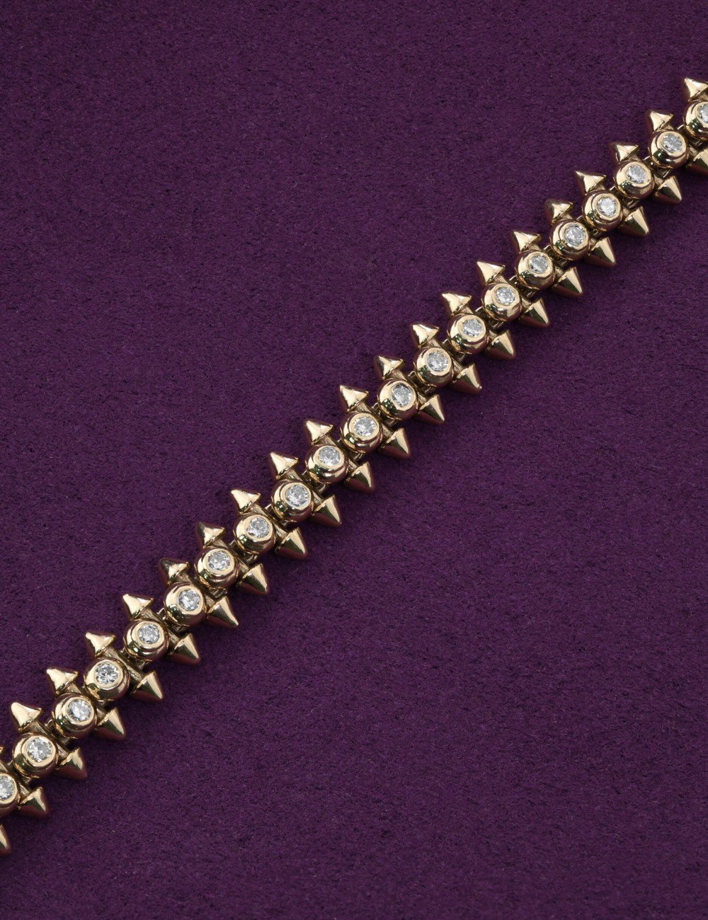 Браслет из лимонного золота c бриллиантами