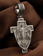 Крест из белого золота