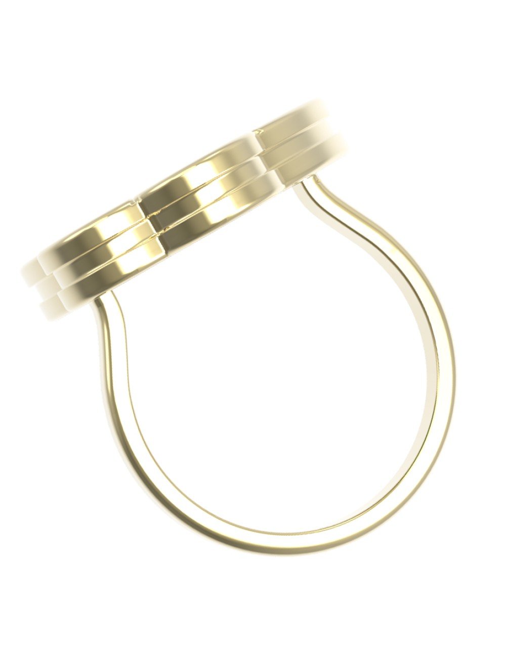 Кольцо из лимонного золота c малахитом