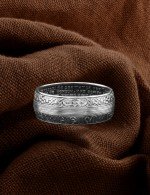 Кольцо из белого золота