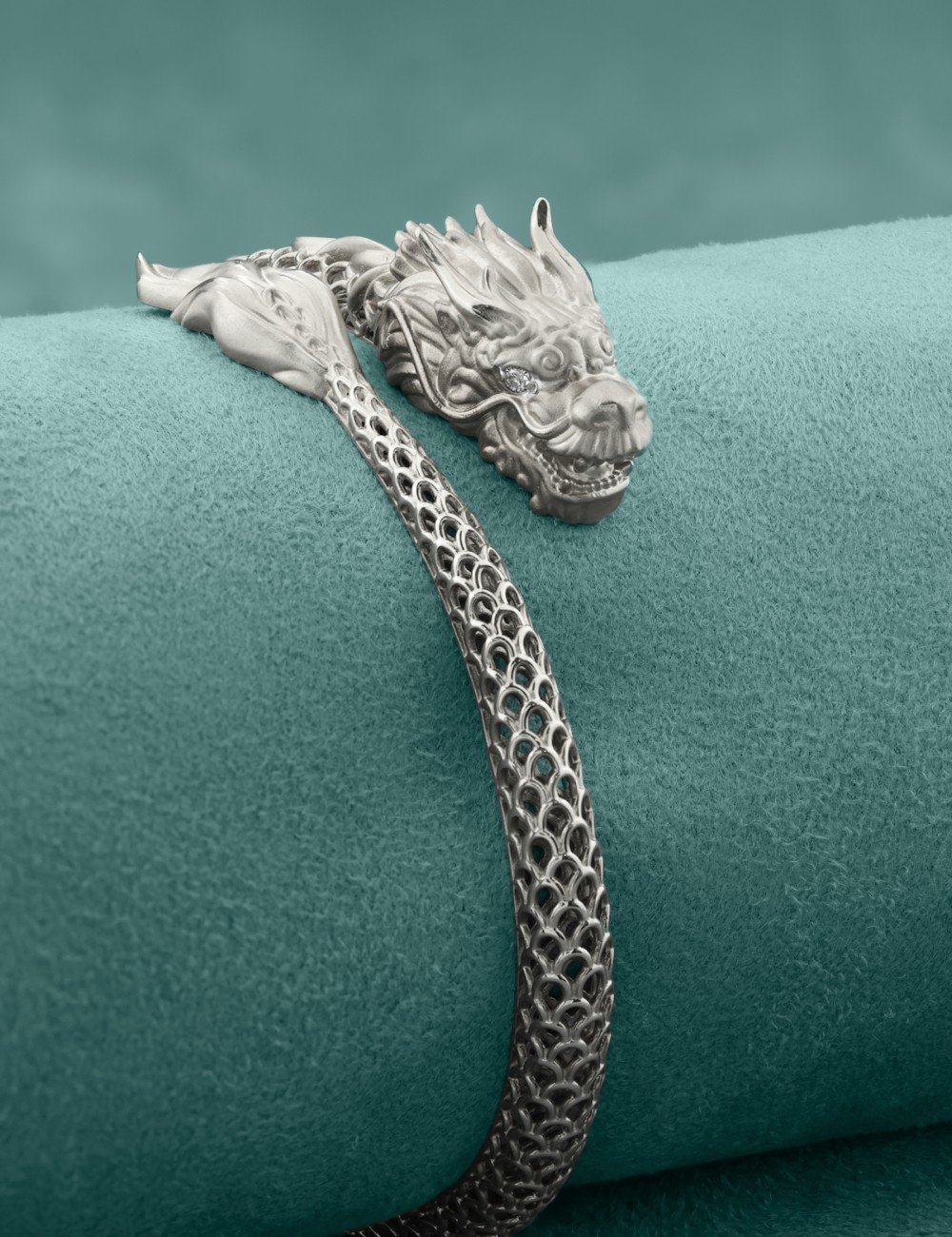 Браслет из белого золота c бриллиантами