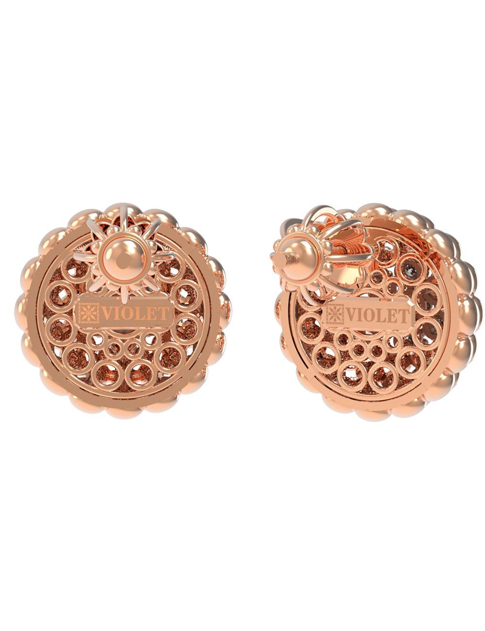 Серьги из золота c бриллиантами