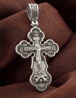 Крест из белого золота