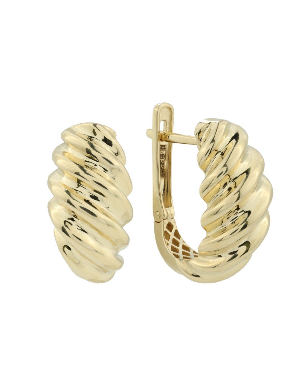 Серьги из лимонного золота