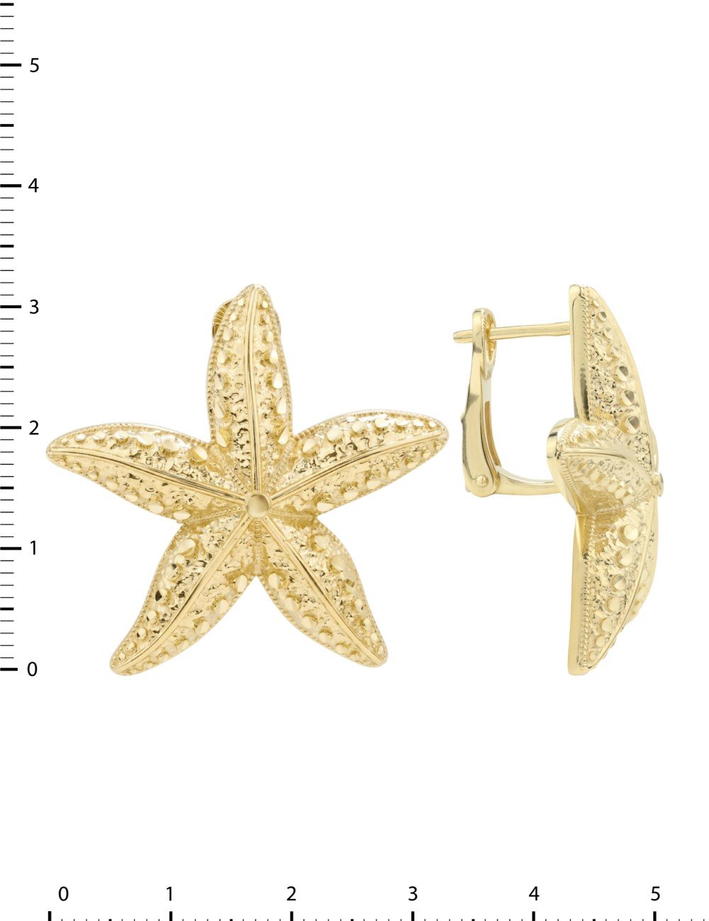 Серьги из лимонного золота