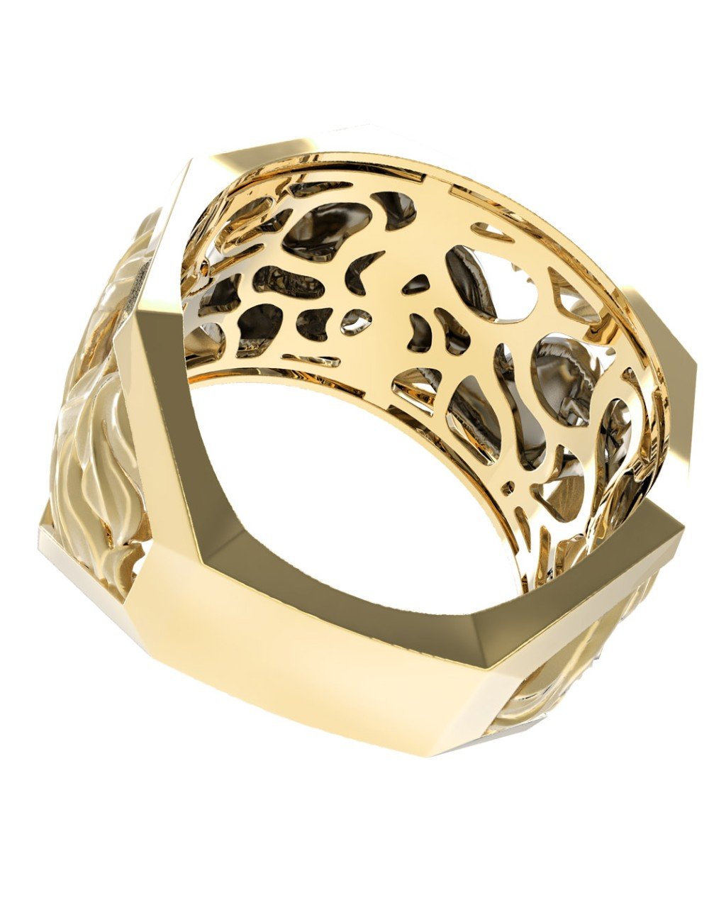 Кольцо из лимонного золота