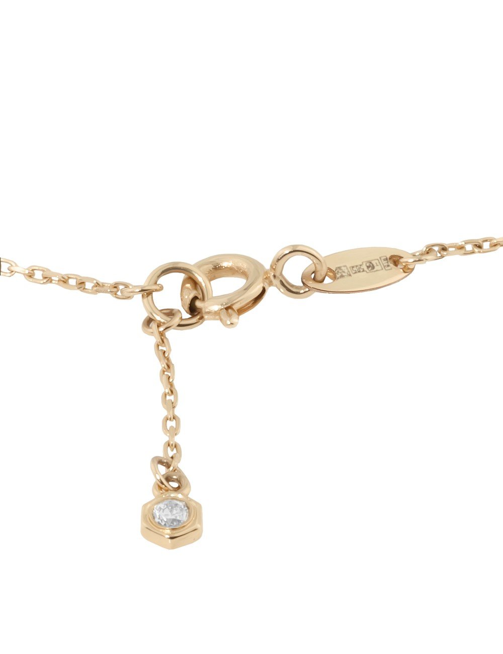 Колье из золота c бриллиантами и перламутром