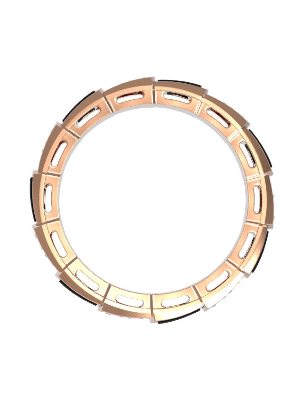 Кольцо из золота c бриллиантами и ониксом