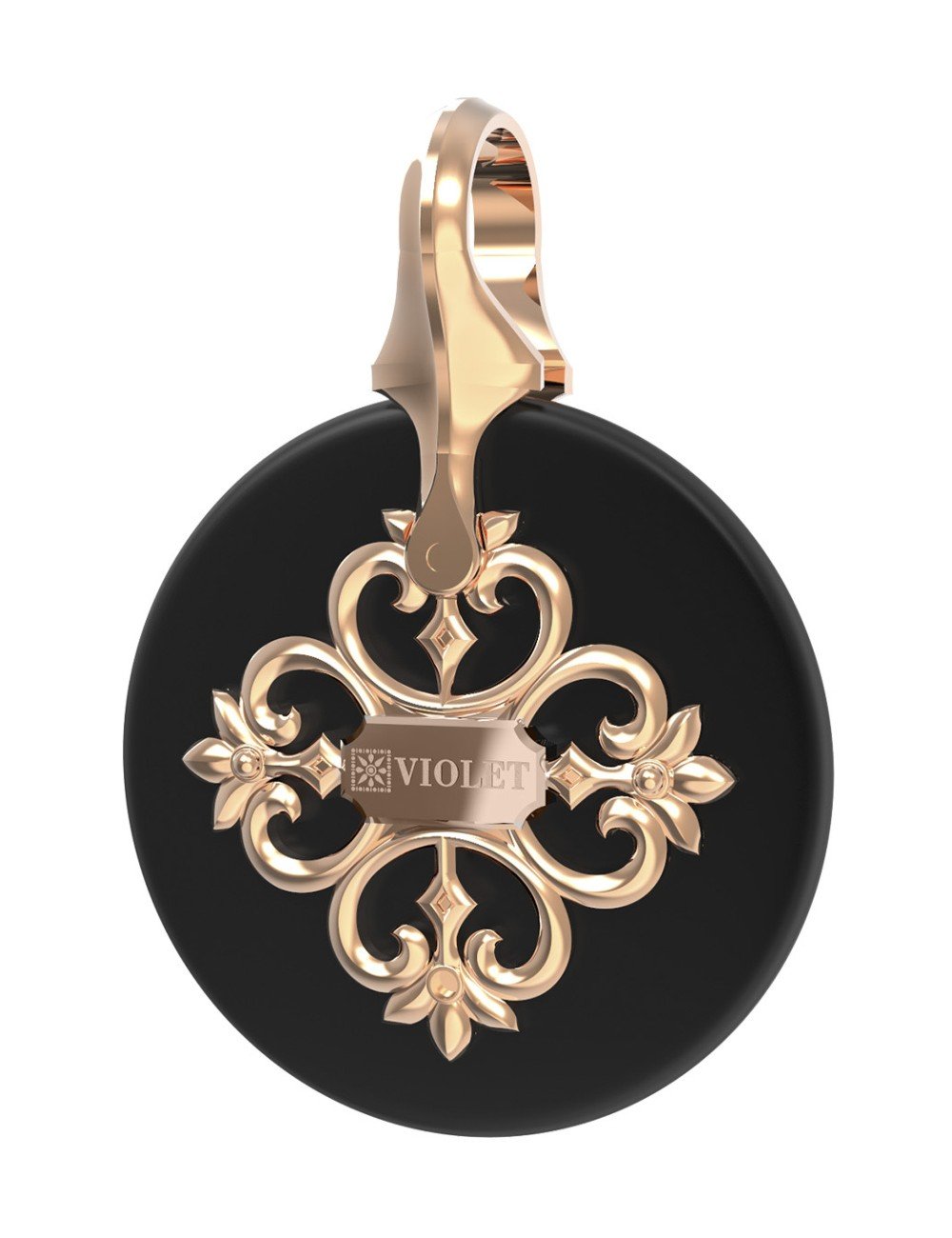 Подвеска из золота c ониксом