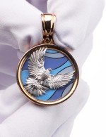 Подвеска из золота c эмалью