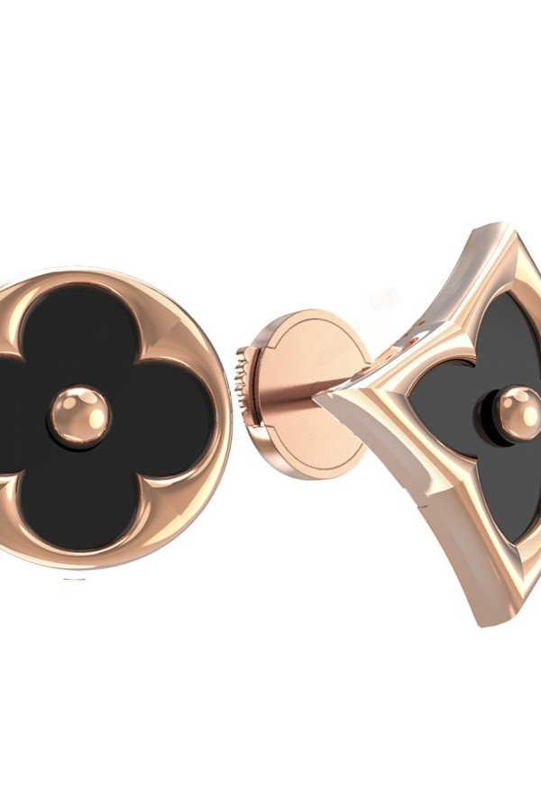 Серьги из золота c ониксом