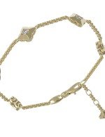 Браслет из лимонного золота c бриллиантами