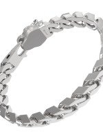 Браслет из белого золота c бриллиантами и изумрудом