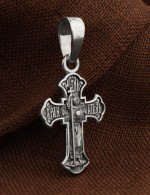Крест из белого золота