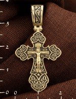 Крест из лимонного золота