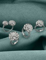 Кольцо из белого золота c бриллиантами