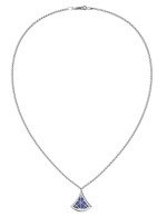 Колье из белого золота c лазуритом