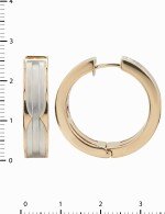 Серьги из золота c рубином