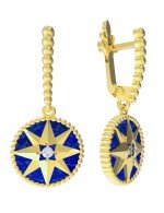 Серьги из лимонного золота