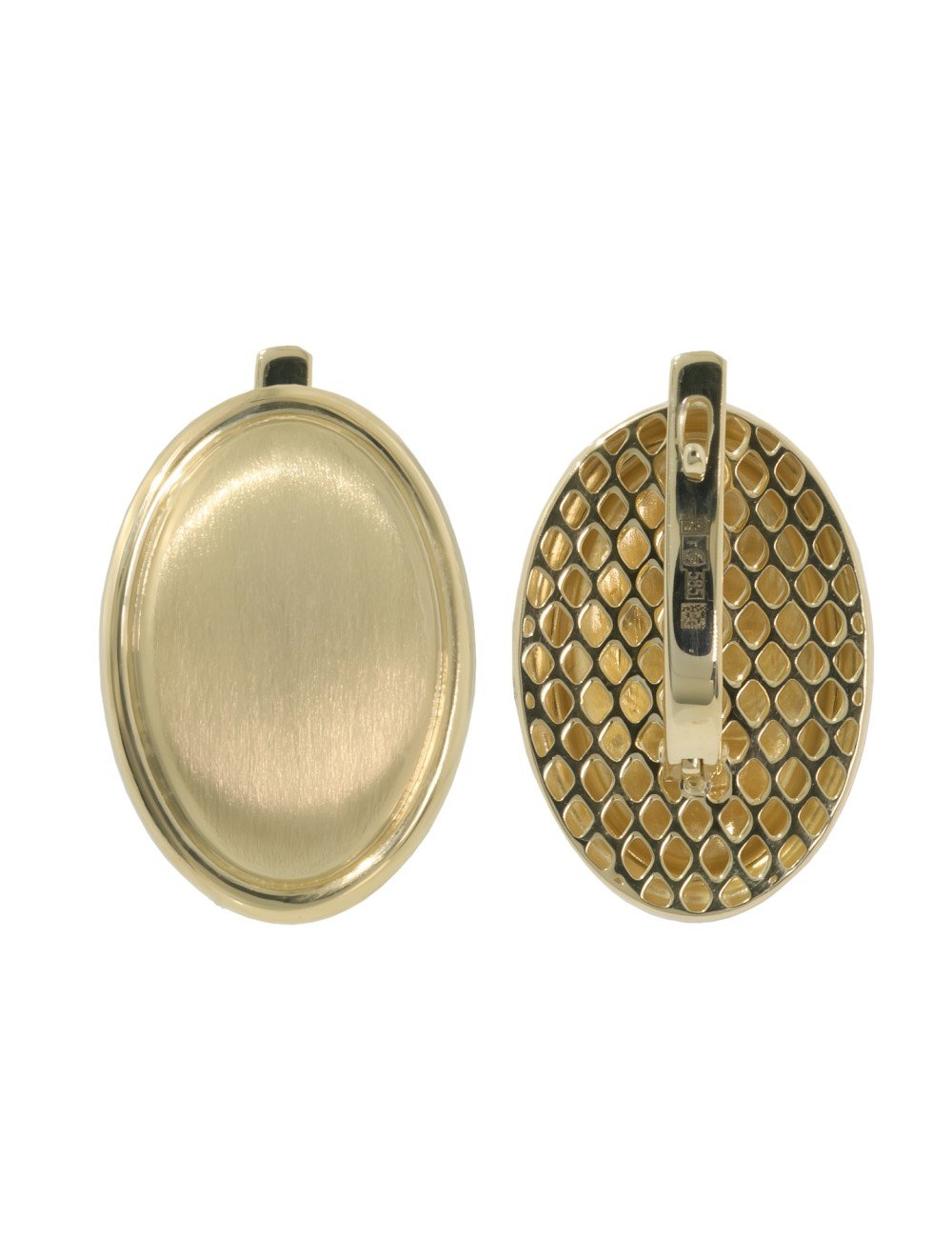 Серьги из лимонного золота