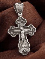 Крест из белого золота