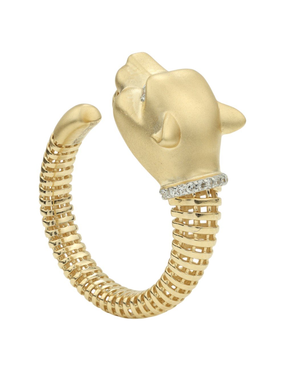 Кольцо из лимонного золота c бриллиантами