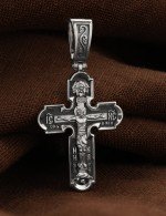 Крест из белого золота