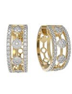 Серьги из лимонного золота c бриллиантами