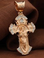 Крест из золота c бриллиантами