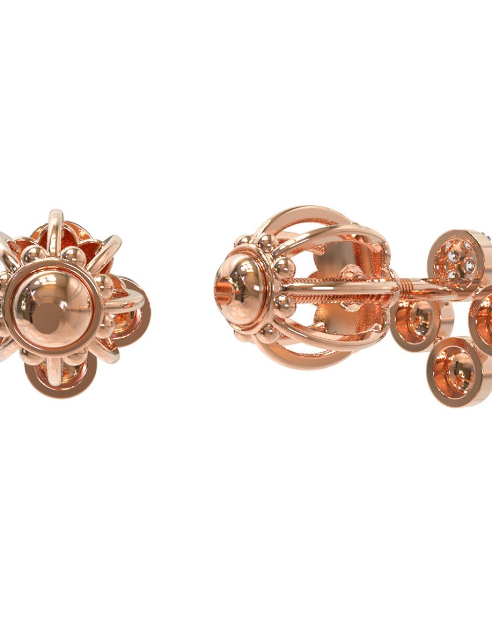 Серьги из золота c бриллиантами