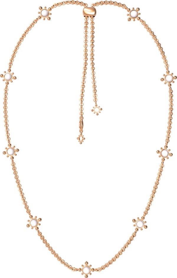 Колье из золота c агатом