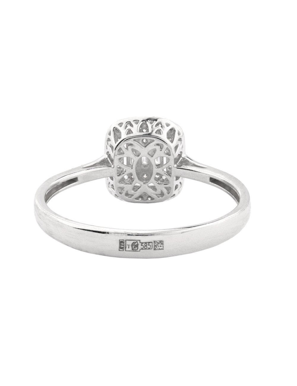 Кольцо из белого золота c бриллиантами