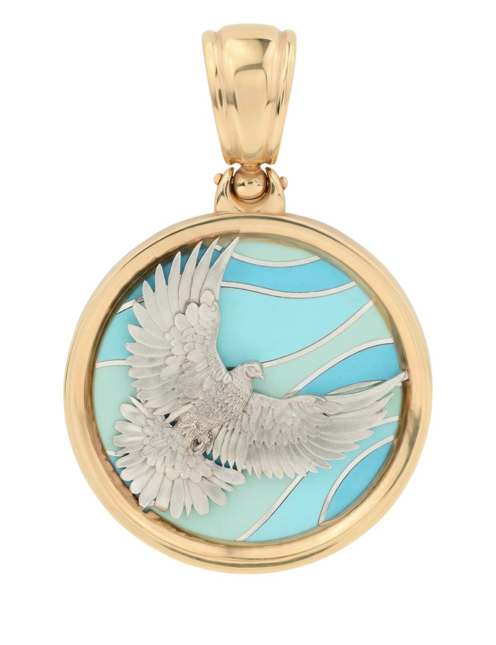 Подвеска из золота c эмалью