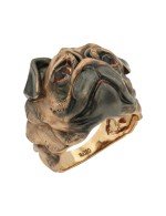 Кольцо из золота c эмалью