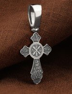 Крест из белого золота