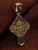 Крест из лимонного золота