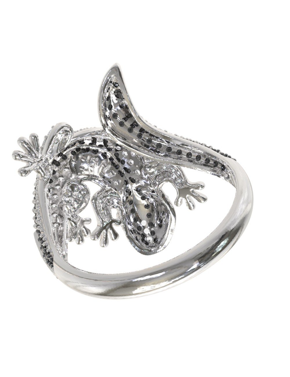 Кольцо из белого золота c фианитом